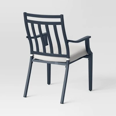 Fairmont 2pk Stationary Patio Dining Chairs, Outdoor Furniture - Linen - Threshold™ 2 Fairmont 2pk Stationary Patio Dining Chairs, Outdoor Furniture - Linen - Threshold™ - Image 2