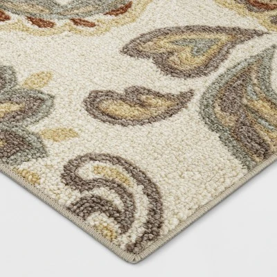 2'x7' Runner Floral Paisley Rug Beige - Threshold™ 1 2'x7' Runner Floral Paisley Rug Beige - Threshold™