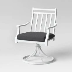 2pc Fairmont Metal Rocking Outdoor Patio Dining Chairs Swivel Chairs Charcoal - Threshold™