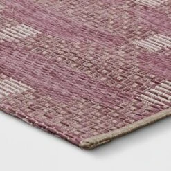 Modern Tile Outdoor Rug Pink - Threshold™