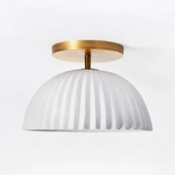 Scalloped Semi-Flush Mount Ceiling Light - Threshold™ Designed With Studio McGee 9 Scalloped Semi-Flush Mount Ceiling Light - Threshold™ Designed With Studio McGee -Threshold Home Decoration GUEST 4db2ffb8 6162 4f4e 857b 3d8bb79181a2