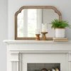 36" X 26" French Country Mantle Wood Mirror Natural - Threshold™