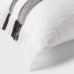 Lumbar Modern Woven Plaid Decorative Throw Pillow Black/Off-White - Threshold™ -Threshold Home Decoration GUEST 4e9cc29e 530f 48d5 995b 36907b68974d