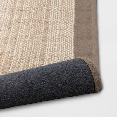 Solid Woven Border Rug - Threshold 3 Solid Woven Border Rug - Threshold - Image 3