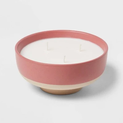 13oz Footed Textured Ceramic Dish With Dustcover Peony Rose Water & Freesia Pink - Threshold™ 2 13oz Footed Textured Ceramic Dish With Dustcover Peony Rose Water & Freesia Pink - Threshold™ - Image 2