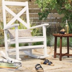 Shawboro POLYWOOD Patio Rocking Chair - White - Threshold™