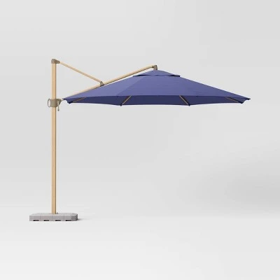 11'x11' Offset Patio Umbrella - Light Wood Pole - Threshold™ 7 11'x11' Offset Patio Umbrella - Light Wood Pole - Threshold™ - Image 7