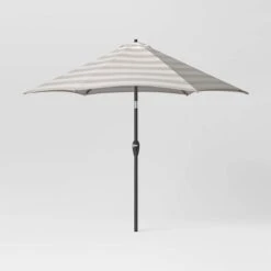 9'x9' Market Patio Umbrella - Black Pole - Threshold™ -Threshold Home Decoration GUEST 548774a8 0f9a 465b b80d cc50ecf52dd1