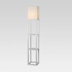 Alabaster Shelf Floor Lamp Light Brown - Threshold™