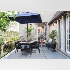 Pattern Stripe Outdoor Rug Blue - Threshold -Threshold Home Decoration GUEST 5c84472d 2247 47de 8262 5740faddfbb9