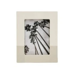 Stoneware Single Image Frame With Hand Painted Finish Cream - Threshold™ -Threshold Home Decoration GUEST 5cbf0de1 8842 46e6 987d 976f84bba718