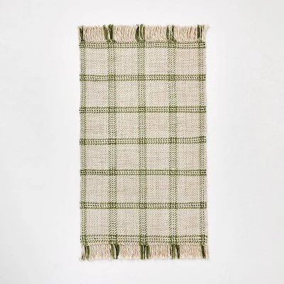 2'1"x3'2" Indoor/Outdoor Plaid Accent Rug - Threshold™ Designed With Studio McGee™ 4 2'1"x3'2" Indoor/Outdoor Plaid Accent Rug - Threshold™ Designed With Studio McGee™ - Image 4