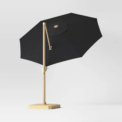 11'x11' Offset Patio Umbrella - Light Wood Pole - Threshold™ 2 11'x11' Offset Patio Umbrella - Light Wood Pole - Threshold™ - Image 2