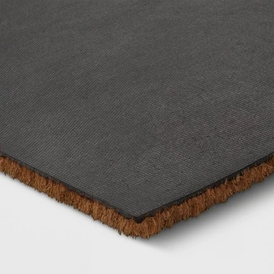 1'6"x2'6" Stay Awhile Coir Doormat Natural - Threshold™ 3 1'6"x2'6" Stay Awhile Coir Doormat Natural - Threshold™ - Image 3