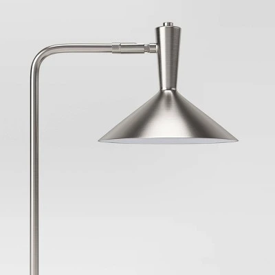 LED Wireless Charging Task Lamp With USB Nickel (Includes LED Light Bulb) - Threshold™ 3 LED Wireless Charging Task Lamp With USB Nickel (Includes LED Light Bulb) - Threshold™ - Image 3