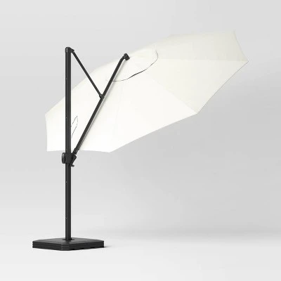 11'x11' Offset Patio Umbrella Linen - Black Pole - Threshold™ 2 11'x11' Offset Patio Umbrella Linen - Black Pole - Threshold™ - Image 2