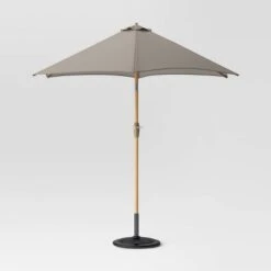 9'x9' Market Patio Umbrella - Light Wood Pole - Threshold™ -Threshold Home Decoration GUEST 63fceac0 63ea 47a8 9bbc 8fa650bebfc2