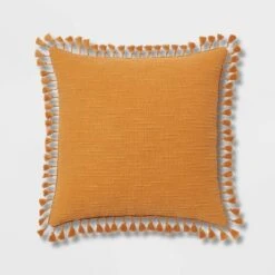 Euro Textured Slub Tassel Decorative Throw Pillow - Threshold™ -Threshold Home Decoration GUEST 641ffcb5 3d47 4dcc 8482 c326e89e9e51