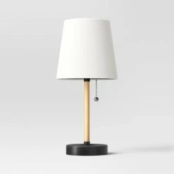 Mini Rattan Wrap Stick Table Lamp Black - Threshold™ -Threshold Home Decoration GUEST 64872074 519f 4dc9 9c41 eaa5ffad99e8