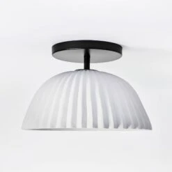 Scalloped Semi-Flush Mount Ceiling Light - Threshold™ Designed With Studio McGee 8 Scalloped Semi-Flush Mount Ceiling Light - Threshold™ Designed With Studio McGee -Threshold Home Decoration GUEST 6b50e049 4ed7 42c0 b38a 9b5300cd63a6