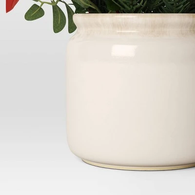 Artificial Plant Large Mixed Greenery And Poinsettia Arrangement - Threshold™ 3 Artificial Plant Large Mixed Greenery And Poinsettia Arrangement - Threshold™ - Image 3