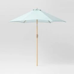 9'x9' Market Patio Umbrella - Light Wood Pole - Threshold™ -Threshold Home Decoration GUEST 6f6208b7 69b3 4860 8b1c 0efc735fa205