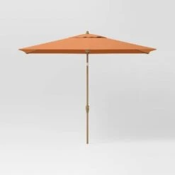 10'x6' Rectangular Market Patio Umbrella - Light Wood Pole - Threshold™ 26 10'x6' Rectangular Market Patio Umbrella - Light Wood Pole - Threshold™ -Threshold Home Decoration GUEST 7026a379 acb5 40d3 9e28 ea63462c9136