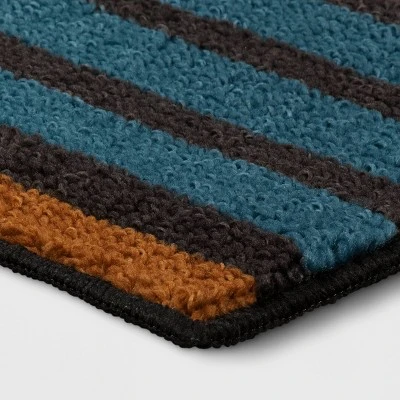 Striped Area Rug Turquoise/Yellow - Threshold™ 2 Striped Area Rug Turquoise/Yellow - Threshold™ - Image 2