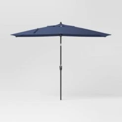 10'x6' Rectangular Market Patio Umbrella - Black Pole - Threshold™ -Threshold Home Decoration GUEST 7281ed2b fc08 4caa b913 d92e31c7ea9b