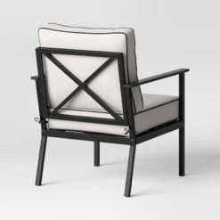 Searsburg 3pc Aluminum Patio Chat Set - Black - Threshold™ -Threshold Home Decoration GUEST 742dc601 4820 4b5b b67a 98aa7980e68e