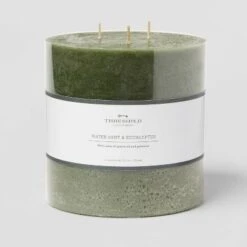 Pillar Candle Water Mint & Eucalyptus Green - Threshold™ -Threshold Home Decoration GUEST 758ed7d4 2bd7 4340 8e85 d3cb5afa8c79