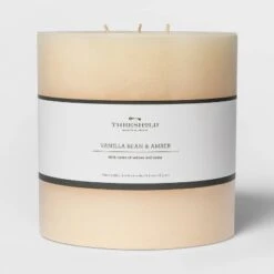Pillar Vanilla Bean And Amber Candle - Threshold™ 8 Pillar Vanilla Bean And Amber Candle - Threshold™ -Threshold Home Decoration GUEST 768825da eabe 4580 a273 79dad14697f6
