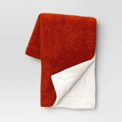 Solid Printed Plush With Shearling Reverse Throw Blanket - Threshold™ 10 Solid Printed Plush With Shearling Reverse Throw Blanket - Threshold™ -Threshold Home Decoration GUEST 7773bca4 597a 41b2 ab82 6d2694f73e91