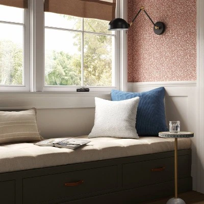 Textured Linen Striped Throw Pillow Neutral - Threshold™ 1 Textured Linen Striped Throw Pillow Neutral - Threshold™