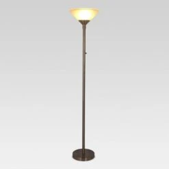 Torchiere Floor Lamp With Glass Shade - Threshold™
