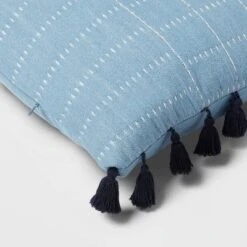 Oversized Oblong Pick Stitch Plaid Tassel Decorative Throw Pillow - Threshold™ -Threshold Home Decoration GUEST 7a8f6136 0e2b 40d3 b8b7 c710ab07b699