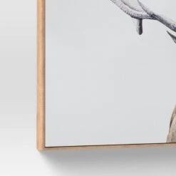 47" X 24" Deer Framed Wall Canvas - Threshold™ -Threshold Home Decoration GUEST 801f9c94 a9bf 43ed b5ef dcc9caa0f1b7