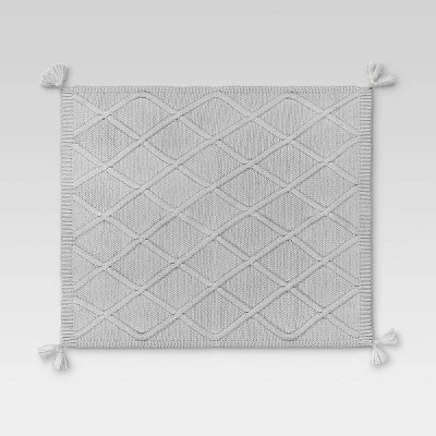 Chunky Diamond Knit Throw Blanket - Threshold™ 2 Chunky Diamond Knit Throw Blanket - Threshold™ - Image 2