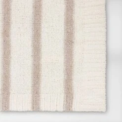 Cozy Feathery Knit Border Striped Throw Blanket - Threshold™ -Threshold Home Decoration GUEST 840d0204 f466 451f aa6f cf9ab12d4704