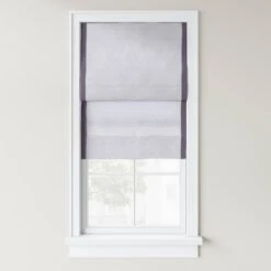 1pc Light Filtering Cordless Linen Blend Roman Window Shade Gray - Threshold™ -Threshold Home Decoration GUEST 84bd64eb 6899 4035 99db 13de0f77eb71