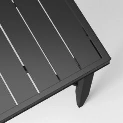 Searsburg Aluminum 6 Person Rectangle Slat Top Patio Dining Table, Outdoor Furniture - Black - Threshold™ -Threshold Home Decoration GUEST 85538e8e 4b99 48fb 8c4d d2d92c84f0fb