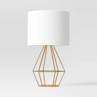 Large Geo Table Lamp Brass - Threshold™ 4 Large Geo Table Lamp Brass - Threshold™ - Image 4