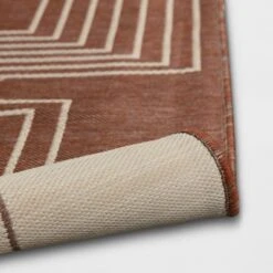 5'x7' Geometric Outdoor Rug Brown/White - Threshold™ -Threshold Home Decoration GUEST 86bd6f8b 3d04 4c9f 930e a8f1974a5ce2