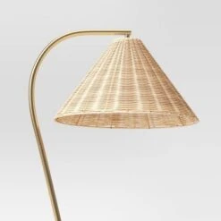 Gooseneck Floor Lamp With Natural Shade - Threshold™ -Threshold Home Decoration GUEST 88390ce5 6f99 4759 8590 a08074c6f149