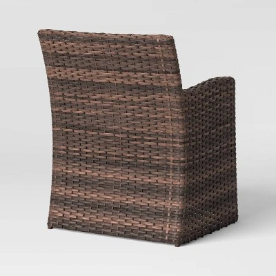 Halsted 5pc Wicker Small Space Patio Furniture Set - Threshold 4 Halsted 5pc Wicker Small Space Patio Furniture Set - Threshold - Image 4