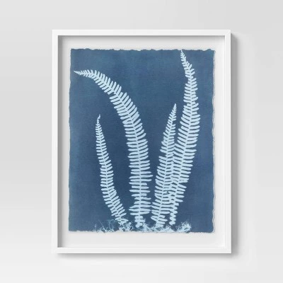 (Set Of 2) 16" X 20" Float Mount Plant Print Framed Wall Poster Set White - Threshold™ 2 (Set Of 2) 16" X 20" Float Mount Plant Print Framed Wall Poster Set White - Threshold™ - Image 2