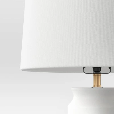 Ceramic And Wood Table Lamp (Includes LED Light Bulb) - Threshold™ 2 Ceramic And Wood Table Lamp (Includes LED Light Bulb) - Threshold™ - Image 2