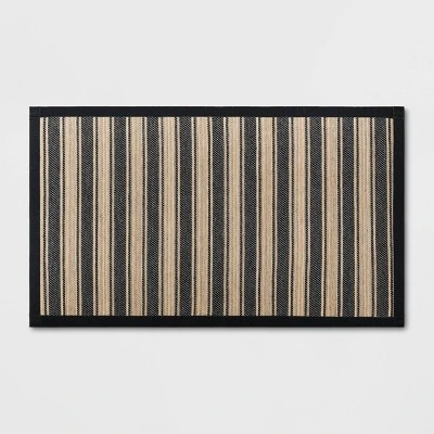 Vintage Striped Rug Black/Brown - Threshold™ 4 Vintage Striped Rug Black/Brown - Threshold™ - Image 4