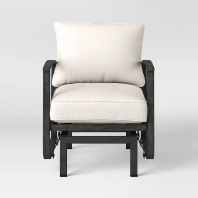 2pc Ryegate Glider Outdoor Patio Chairs, Club Chairs Gray - Threshold™ 3 2pc Ryegate Glider Outdoor Patio Chairs, Club Chairs Gray - Threshold™ - Image 3