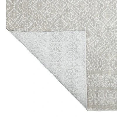 5' X 7' Double Diamond Outdoor Rug Silver - Threshold™ 2 5' X 7' Double Diamond Outdoor Rug Silver - Threshold™ - Image 2